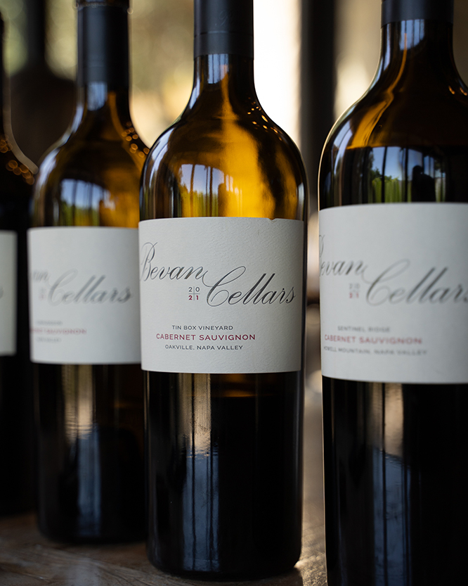 Bevan tasting bottles